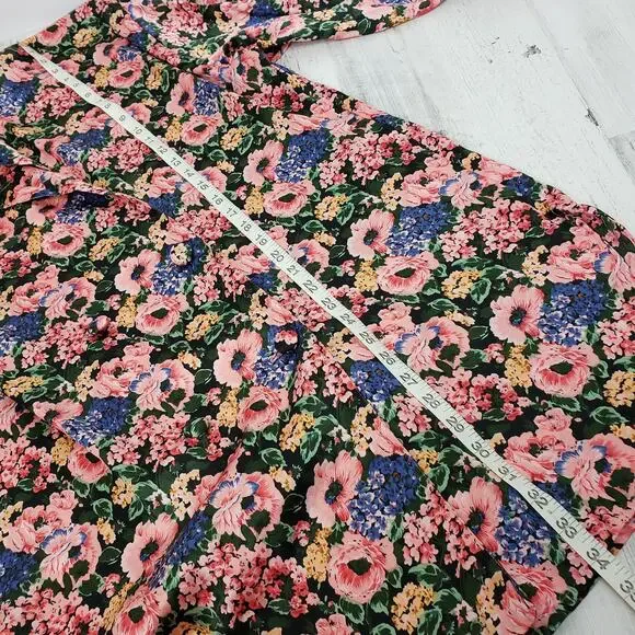 Victoria’s Secret Gold Label Floral Sleep Shirt Women’s Medium - Picture 7 of 8